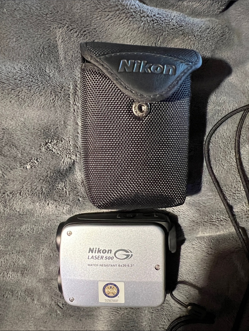 Nikon Laser 500 Rangefinder in Silver and Black with Case